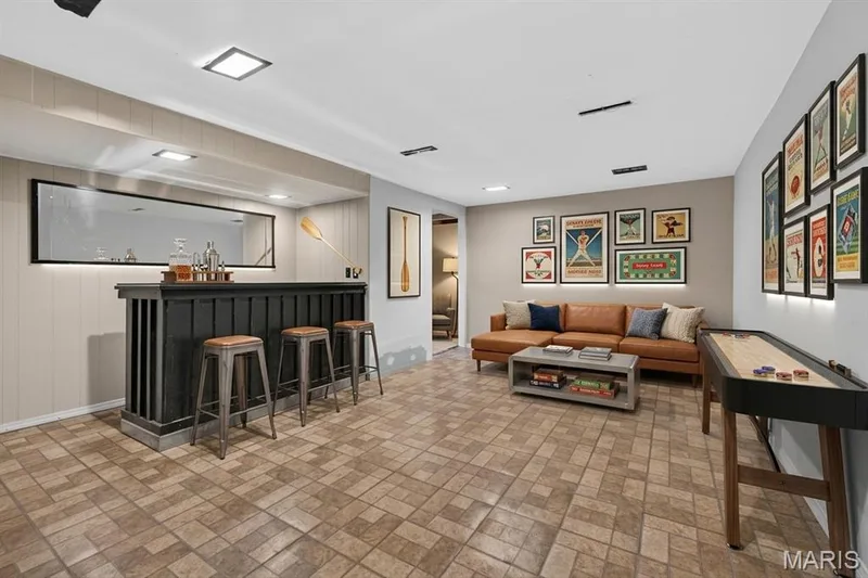 Virtually Staged Rec Room — 6 Saint Violet Drive, St Peters, MO 63376