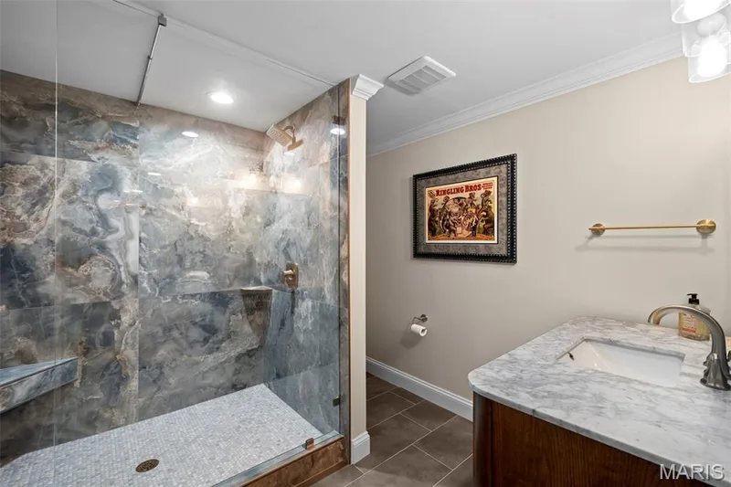 Lower Level Bathroom 2026 — 16630 Highland Summit Drive, Ballwin, MO 63011