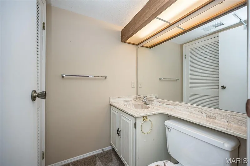 Main floor half bathroom. — 1368 Hampton Road #A, St Charles, MO 63303