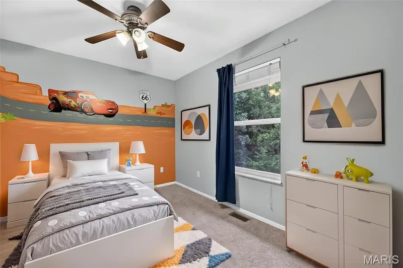 Virtually staged to show that bedroom number 2 is a great size. — 1033 Providence Pointe Drive, Wentzville, MO 63385
