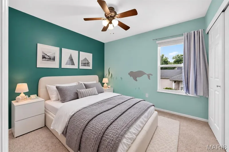 Virtually staged bedroom 3. — 1033 Providence Pointe Drive, Wentzville, MO 63385