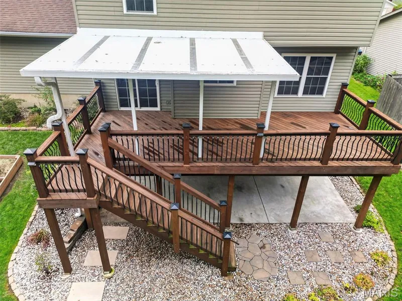 Partially covered deck — 2972 Wheatfield Farms Drive, O'Fallon, MO 63368