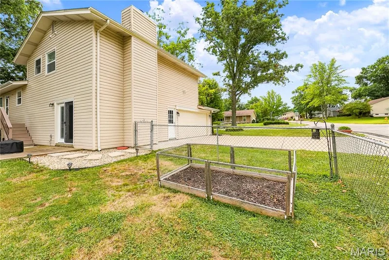 Fenced Backyard and Raised Garden Bed! — 27 Oak Valley Drive, St Peters, MO 63376