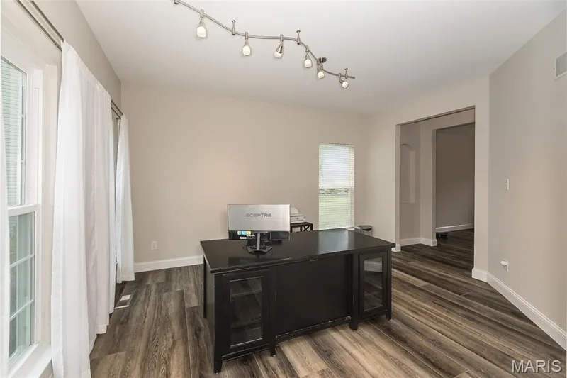 Living Room, currentlly being utilitzed as an office. Opens to Dining room and Foyer. — 472 Brookhaven Court, O'Fallon, MO 63368