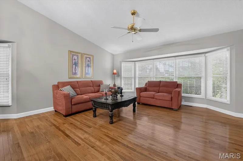 Bay window in living room offers additional space — 2169 Farnsworth Drive #1424A, O'Fallon, MO 63368