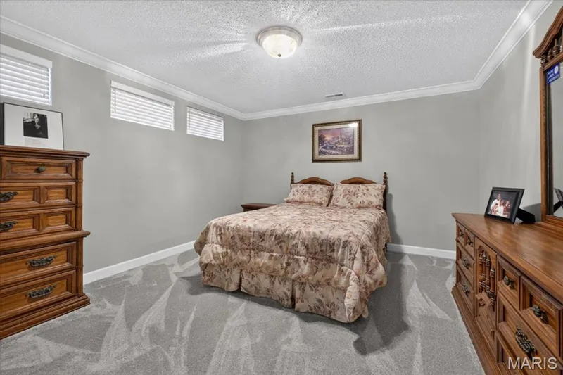 Lower level bonus room currently used as a bedroom — 2169 Farnsworth Drive #1424A, O'Fallon, MO 63368