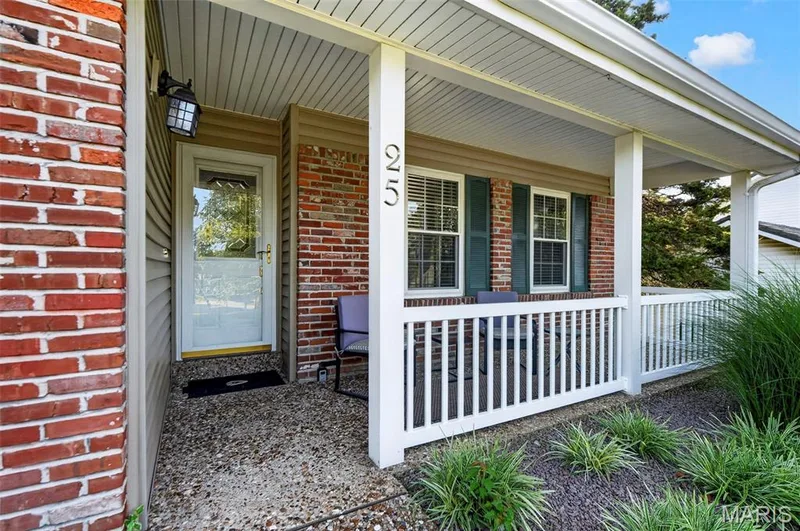 Covered Front Porch! Perfect For Seasonal Decorating! Covered Sofits too! — 25 Vicksburg Station, St Charles, MO 63303