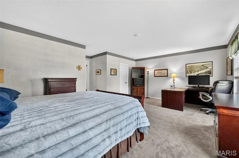 Main Level Primary Bedroom — 25 Vicksburg Station, St Charles, MO 63303