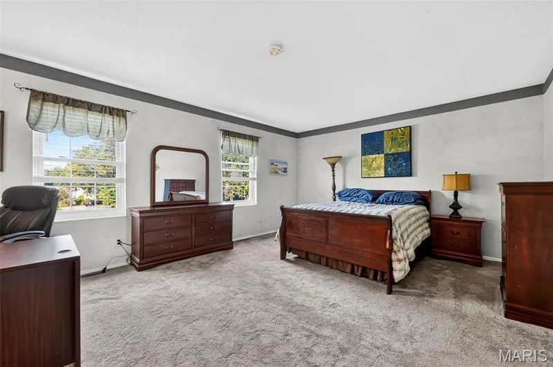 Main Level Primary Bedroom — 25 Vicksburg Station, St Charles, MO 63303