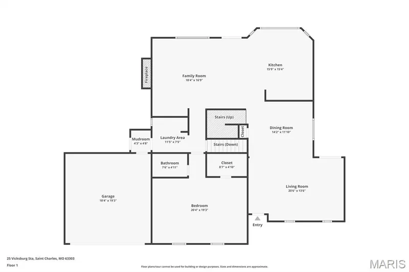 Hardwood throughout the main level! — 25 Vicksburg Station, St Charles, MO 63303