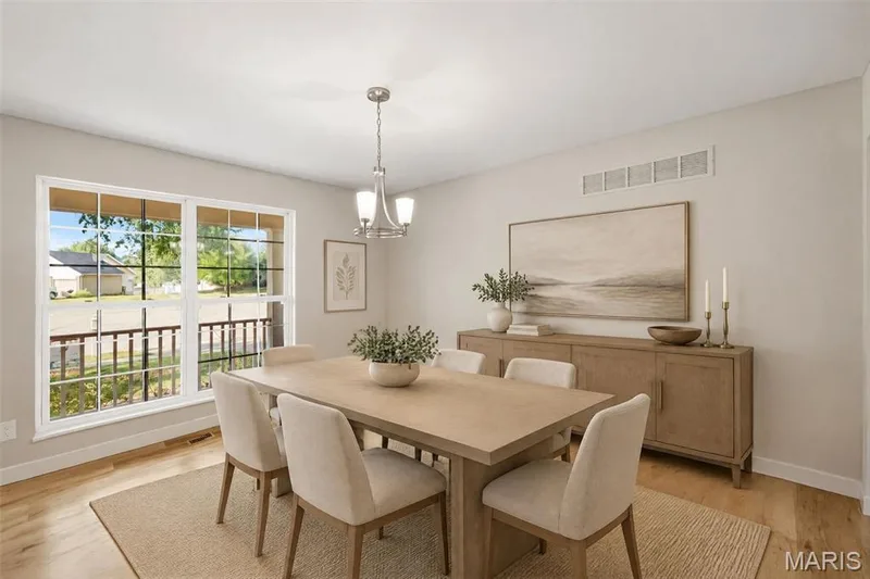 Virtually Stagged Dining Room — 1014 Wake Court, Wentzville, MO 63385