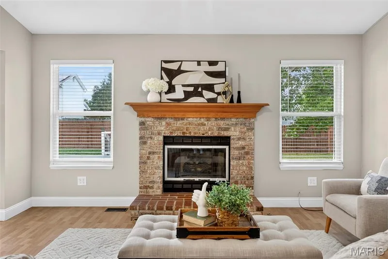 Gorgeous gas fireplace — 6401 Long Timber Drive, O'Fallon, MO 63368