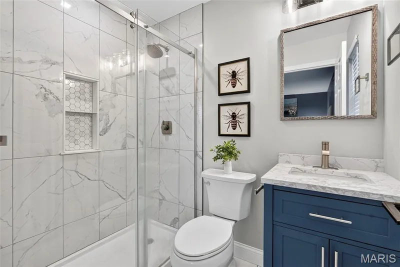 Recently remodeled primary bathroom — 6401 Long Timber Drive, O'Fallon, MO 63368