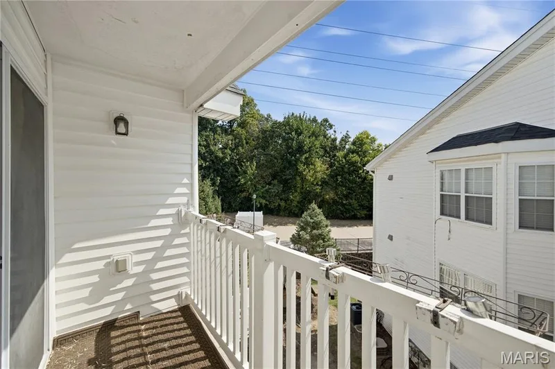 Balcony off of Kitchen — 450 Benton Drive #J, St Peters, MO 63376