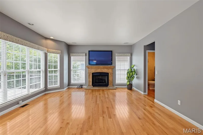 Hearth Room with Fireplace — 1052 Brook Mont Drive, O'Fallon, MO 63366