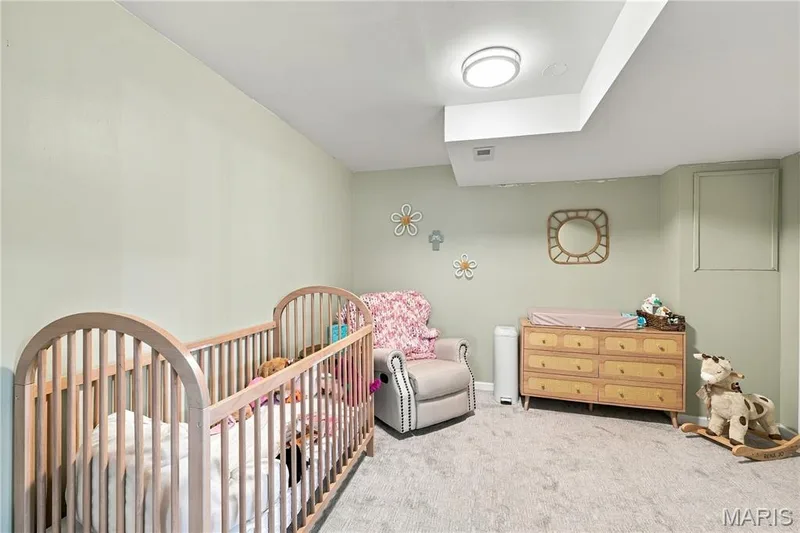 Nice space for overflow guests or for an office, ceiling light, closet (out of view) and full bath. — 1417 Plantation Manor Court, St Peters, MO 63303