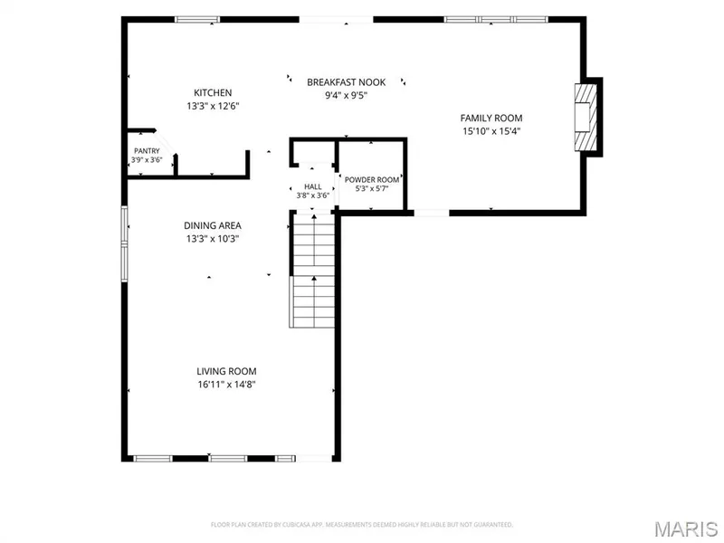Main level floor plan. — 1417 Plantation Manor Court, St Peters, MO 63303