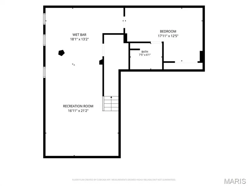 Lower level floor plan. — 1417 Plantation Manor Court, St Peters, MO 63303