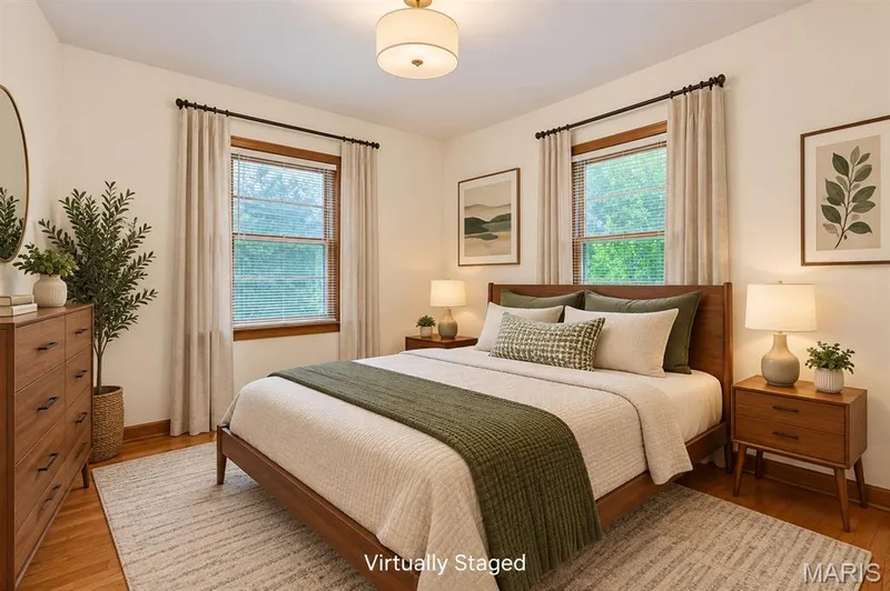 Virtually Staged Bedroom — 219 Mexico Road, Wentzville, MO 63385
