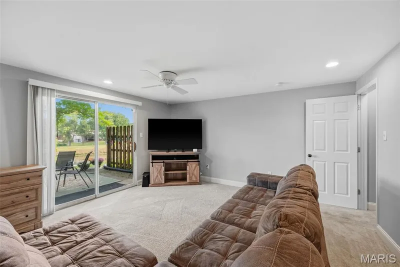 Rec/ Family Room in Walk Out Finished Lower Level — 3248 Meadow Trail Drive #75, St Peters, MO 63376