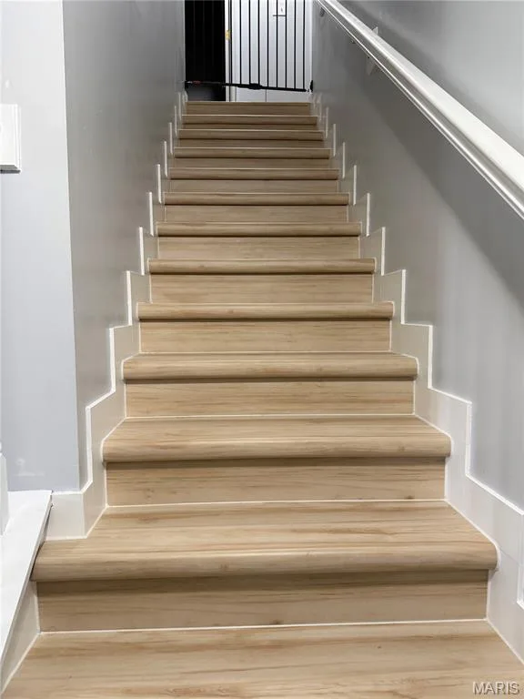 Stairway to second floor. — 2151 Orchid Blossom Court, St Peters, MO 63376
