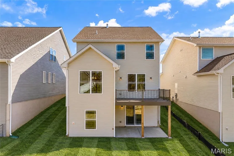 Walk Out Rear Elevation with Patio and Composite Deck — 53 Pheasant Ring Drive, St Peters, MO 63376