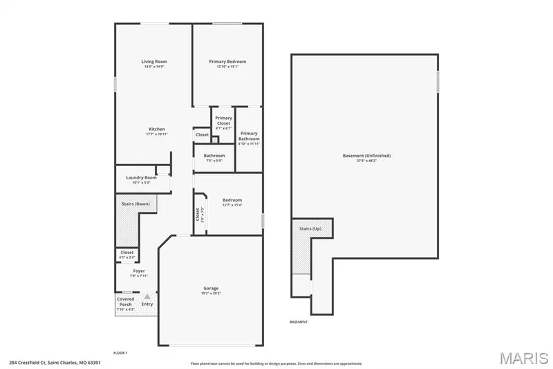 Floor plan — 284 Crestfield Court, St Charles, MO 63301