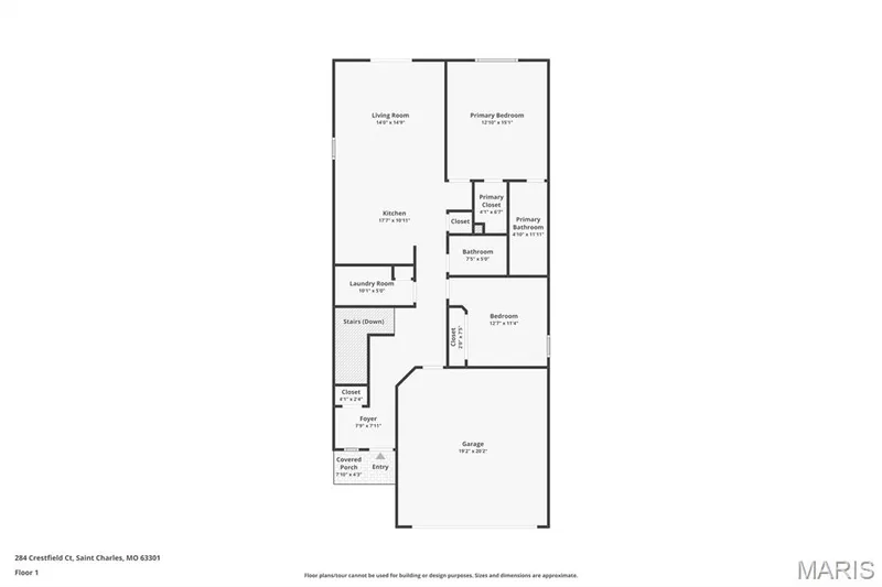 Floor plan — 284 Crestfield Court, St Charles, MO 63301