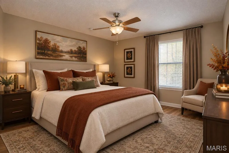 Virtually Staged Bedroom — 134 Jubilee Hill Drive #H, Wildwood, MO 63040