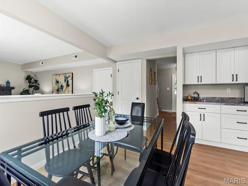 Nicely updated and open kitchen and family room blends for great family gatherings — 920 Blake Court, St Peters, MO 63376