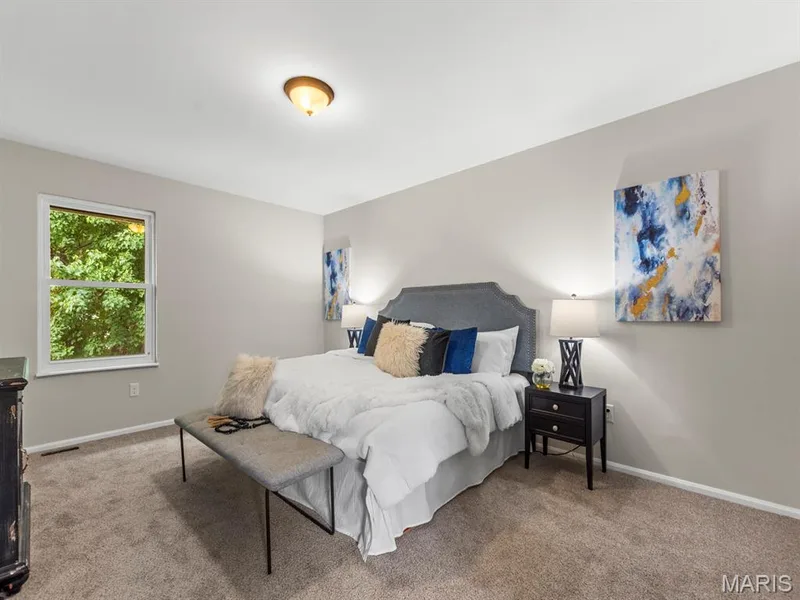 Master Bedroom with new carpeted flooring — 920 Blake Court, St Peters, MO 63376