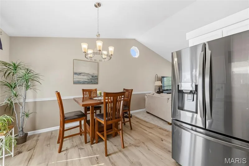 Stainless steel refrigerator. — 202 Kunze Drive, St Charles, MO 63303