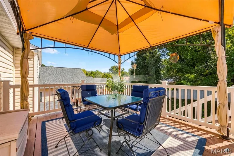 Enjoy Morning Coffee On Your NICE Sized Wood Deck. — 202 Kunze Drive, St Charles, MO 63303