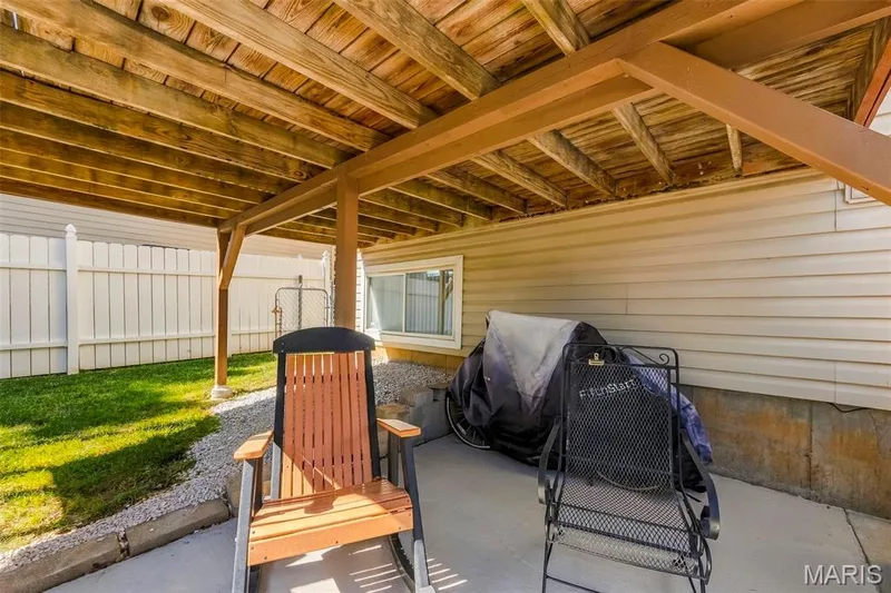 Covered patio To Enjoy Afternoon Shade. — 202 Kunze Drive, St Charles, MO 63303