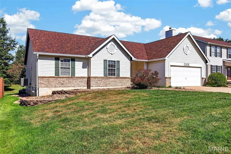 View of the Front yard  and Landscape area — 1436 Snowbird Lane, O'Fallon, MO 63366
