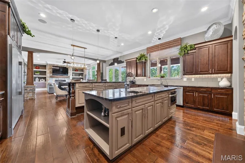 Well-lit with under cabinet, recessed and pendant lighting — 2000 Diehr Road, Wentzville, MO 63385
