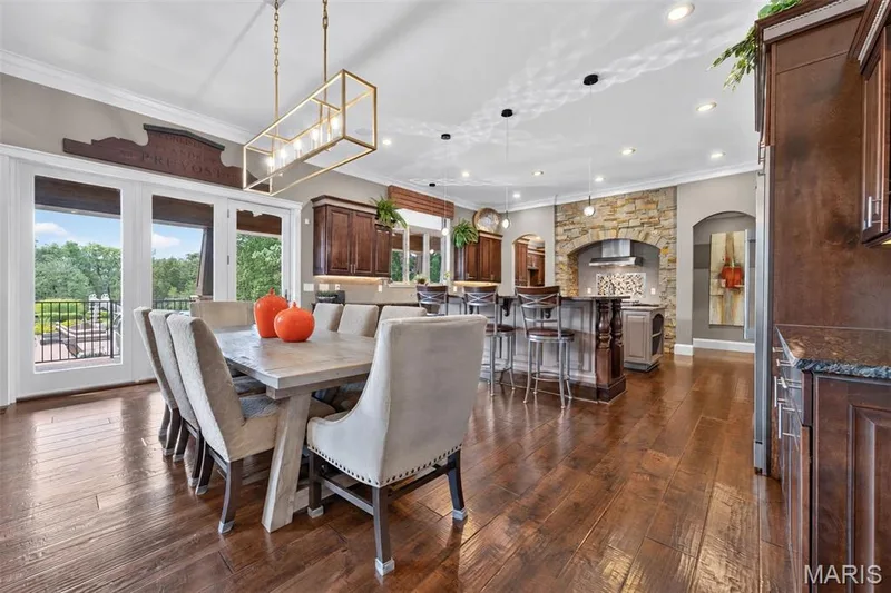 Breakfast room with seamless transitions to kitchen area — 2000 Diehr Road, Wentzville, MO 63385