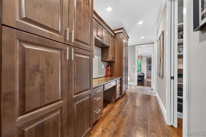 Pathway command center from kitchen to home office with access to backyard — 2000 Diehr Road, Wentzville, MO 63385