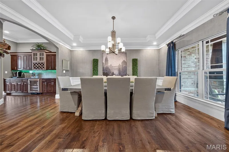 Separate formal dining room with tray ceiling — 2000 Diehr Road, Wentzville, MO 63385