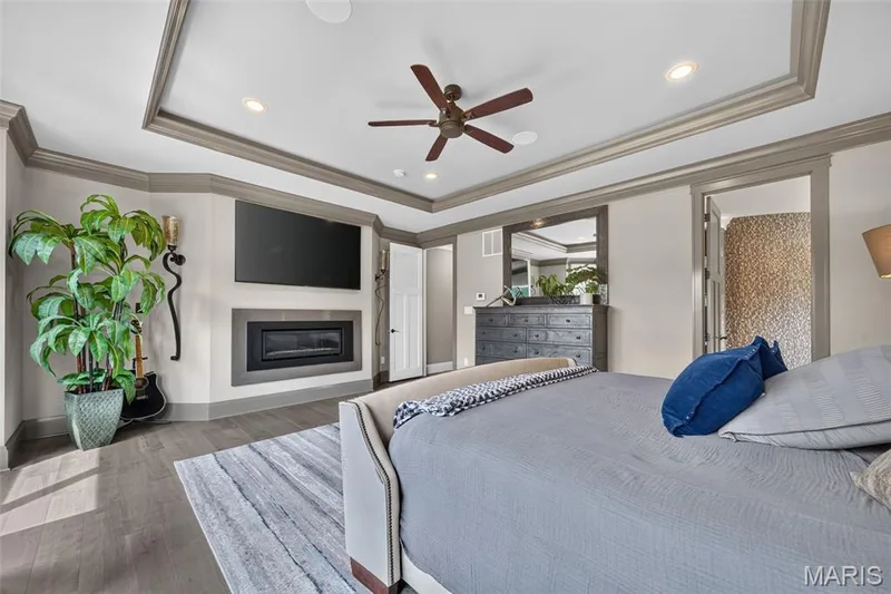 Bay window and cozy in-wall gas fireplace — 2000 Diehr Road, Wentzville, MO 63385