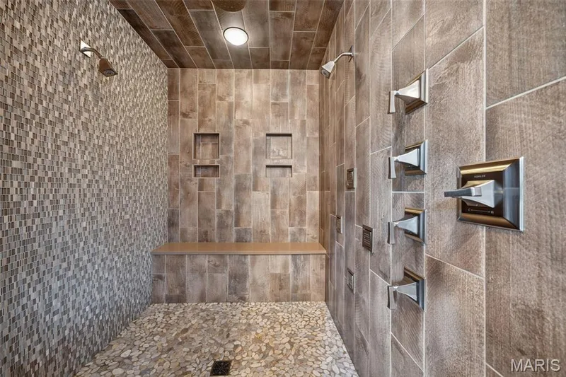 Walk in shower with 2 separate shower heads, rain can, and 4 body sprays — 2000 Diehr Road, Wentzville, MO 63385