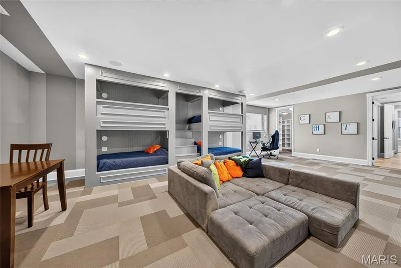 Custom built in double bunk beds with lights and USB charging — 2000 Diehr Road, Wentzville, MO 63385