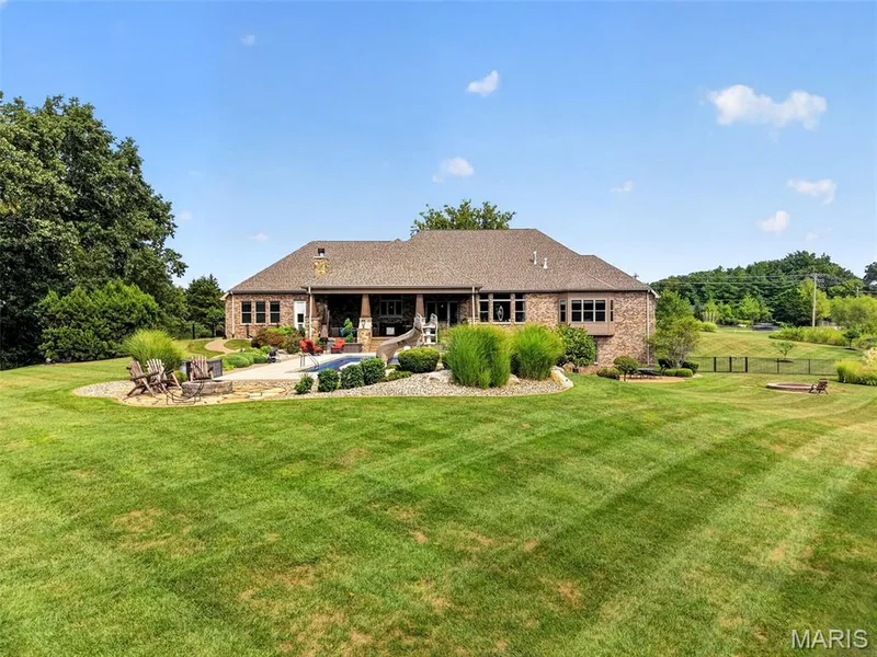 Fully fenced backyard with irrigation system — 2000 Diehr Road, Wentzville, MO 63385