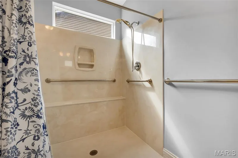 accessible shower in primary bath — 1216 Emerald Gardens Drive, St Peters, MO 63376