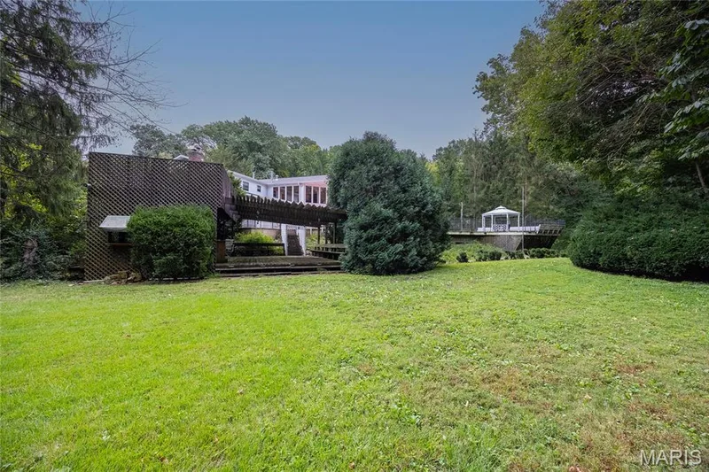 From the rear of the property looking back at the home — 76 River Valley Drive, Chesterfield, MO 63017