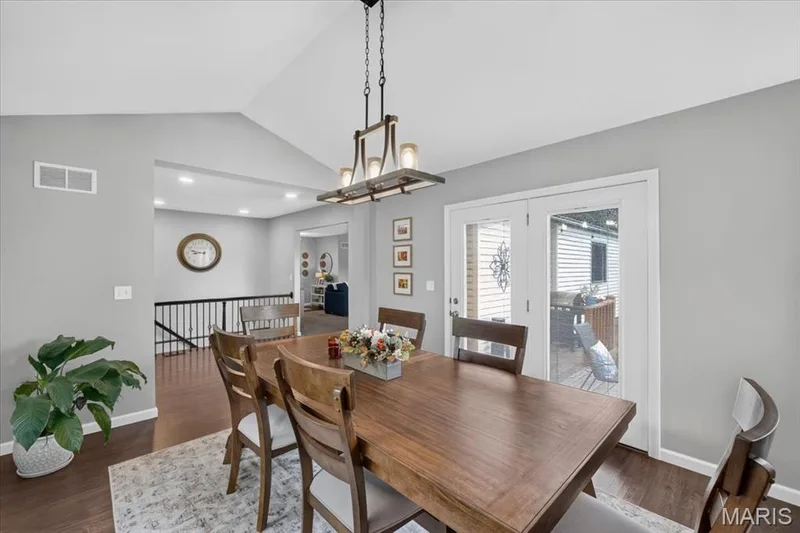 French doors leading to deck. — 3037 Valley Vista Drive, St Peters, MO 63376