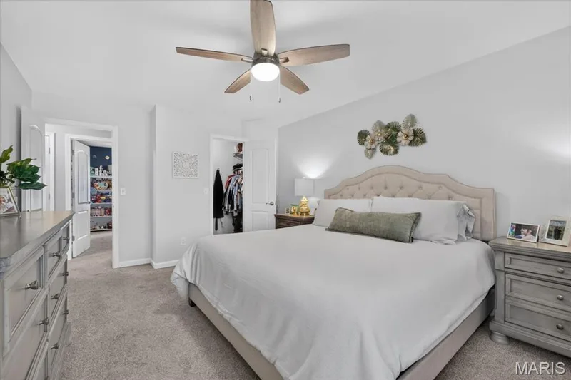 Primary suite with large walk in closet — 3037 Valley Vista Drive, St Peters, MO 63376