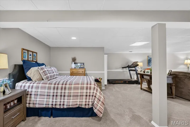 Lower level -this area can be used as sleeping or office space. — 3037 Valley Vista Drive, St Peters, MO 63376