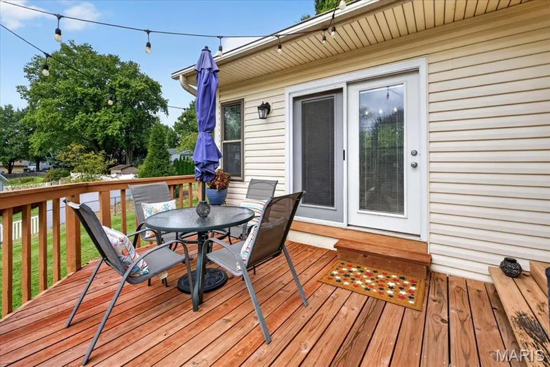 Deck off of dining room — 3037 Valley Vista Drive, St Peters, MO 63376