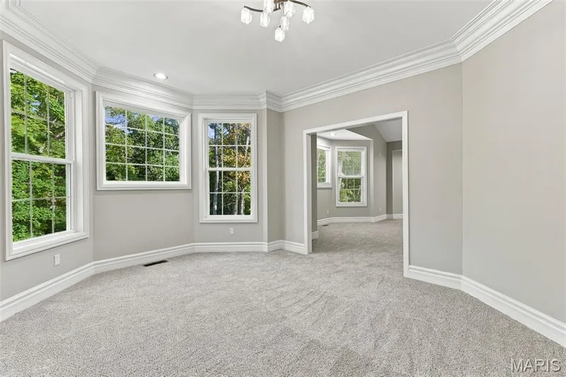 This bonus room is located in the master bath, could be a reading room, additional closet or office — 1580 Madre Drive, Foristell, MO 63348